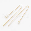 Brass Stud Earring Findings X-KK-S348-101-2