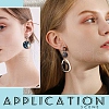 SUNNYCLUE 30Pcs 5 Style 304 Stainless Steel Stud Earring Findings STAS-SC0004-31-6