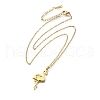 304 Stainless Steel Flamingo Shaped Pendant Cable Chain Necklaces for Women Men NJEW-Q032-02A-G-4