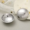 304 Stainless Steel Half Round Stud Earrings for Women EJEW-M089-10P-3