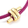 Braided Steel Wire Bracelets Making BJEW-H610-02G-05-2