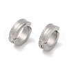 Non-Tarnish Lightning sand 304 Stainless Steel Clip-on Earrings  EJEW-M001-08P-1