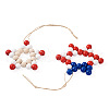 Elecrelive 2Pcs 2 Style Christmas Theme Wood Pendant Decorations HJEW-EL0001-01B-2