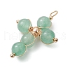 Natural Mixed Gemstone Pendants PALLOY-JF02885-4
