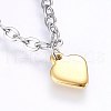 304 Stainless Steel Charm Bracelets BJEW-F330-10GP-03-2