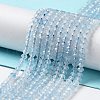 Natural Aquamarine Beads Strands G-J400-B01-01-2