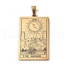201 Stainless Steel Pendant STAS-B033-01G-18-1