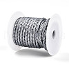 Braided Cowhide Leather Cord NWIR-N005-01L-3mm-2