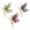 Golden Tone 201 Stainless Steel Pendants PALLOY-TA00161-1