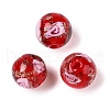Luminous Handmade Gold Sand Lampwork Beads LAMP-T021-8mm-03V-2