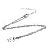 Tarnish Resistant 201 Stainless Steel Kitten Pendants Necklaces NJEW-S063-TN465-1-2