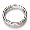 Zinc Alloy Spring Gate Rings PALLOY-C100-01P-05-2