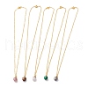 Natural & Synthetic Gemstone Pendant Necklaces NJEW-JN03228-2