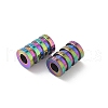 Ion Plating(IP) 304 Stainless Steel Tube Beads STAS-WH0055-03RC-2