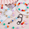 DICOSMETIC 70Pcs 7 Colors Acrylic Beads FIND-DC0006-33-5