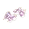 Luminous UV Plating Rainbow Iridescent Acrylic Beads OACR-F006-03D-3