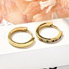 304 Stainless Steel Micro Pave Cubic Zirconia Huggie Hoop Earrings EJEW-C096-01J-G-4