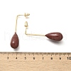 Brass Teardrop Dangle Stud Earrings EJEW-A121-19A-02-3