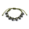 Halloween Theme Adjustable Nylon Cord Braided Beads Bracelets BJEW-JB10916-S-1