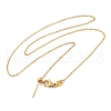 304 Stainless Steel Cable Chain Necklace for Women NJEW-G104-06G-1