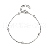304 Stainless Steel Satellite Chains Bracelet for Women BJEW-E111-08P-A-1