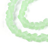 Frosted Transparent Glass Beads Strands GLAA-N016-4mm-07-3