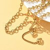 304 Stainless Steel Toggle Heart Y Necklaces for Women NJEW-M101-04G-1