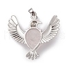 Natural Rose Quartz Pendants G-P484-05P-04-3
