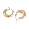 PVD Vacuum Plating 201 Stainless Steel Hoop Earrings EJEW-I309-52B-G-2