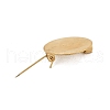 PVD Vacuum Plating 304 Stainless Steel Brooch Cabochon Settings STAS-E547-08I-G-3