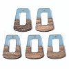 Resin & Walnut Wood Pendants RESI-S358-84B-1