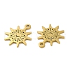 Ion Plating(IP) 304 Stainless Steel Charms STAS-J042-01G-2