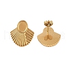 Ion Plating(IP) 304 Stainless Steel Earrings STAS-S125-08G-2