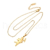 Cupid 304 Stainless Steel Pendant Necklaces NJEW-H059-26G-4