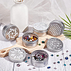 BENECREAT 40Pcs 5 Style Aluminium Hollow Candle Canister Lids AJEW-BC0003-62-4