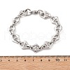 304 Stainless Steel Mariner Link Chain Bracelets for Women BJEW-F488-02P-4