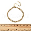304 Stainless Steel Multi-strand Bracelets BJEW-Q051-02G-B-3