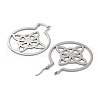 Non-Tarnish 304 Stainless Steel Hoop Earrings EJEW-P271-02C-P-2