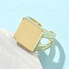 Brass Adjustable Open Cuff Rings for Women RJEW-A065-04G-3