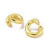 Brass Twister Clasps KK-P284-13G-2