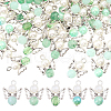 Acrylic & Alloy Pendant PALLOY-CA00010-1