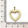 Rack Plating Brass Micro Pave Cubic Zirconia Pendants KK-L226-001G-11-3