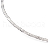 304 Stainless Steel Textured Wire Necklace Making STAS-B036-04P-3