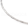 Non-Tarnish 304 Stainless Steel Textured Wire Necklace Making STAS-B036-04P-3