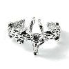 Deer Alloy Open Rings for Women RJEW-K275-44AS-2