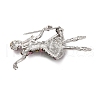 Dancing Girl Alloy Colorful Rhinestone Brooch JEWB-Q045-04P-03-2