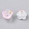 Frosted Transparent Acrylic Beads X-OACR-N137-72C-3