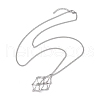 Non-Tarnish Stainless Steel Macrame Pouch Empty Stone Holder for Necklace Makings NJEW-JN04823-01-1