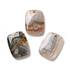 Natural Mexican Agate Pendants G-B123-06F-1