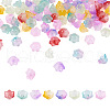 Beadthoven 80Pcs 8 Colors Transparent Spray Painted Glass Beads GLAA-BT0001-02-1